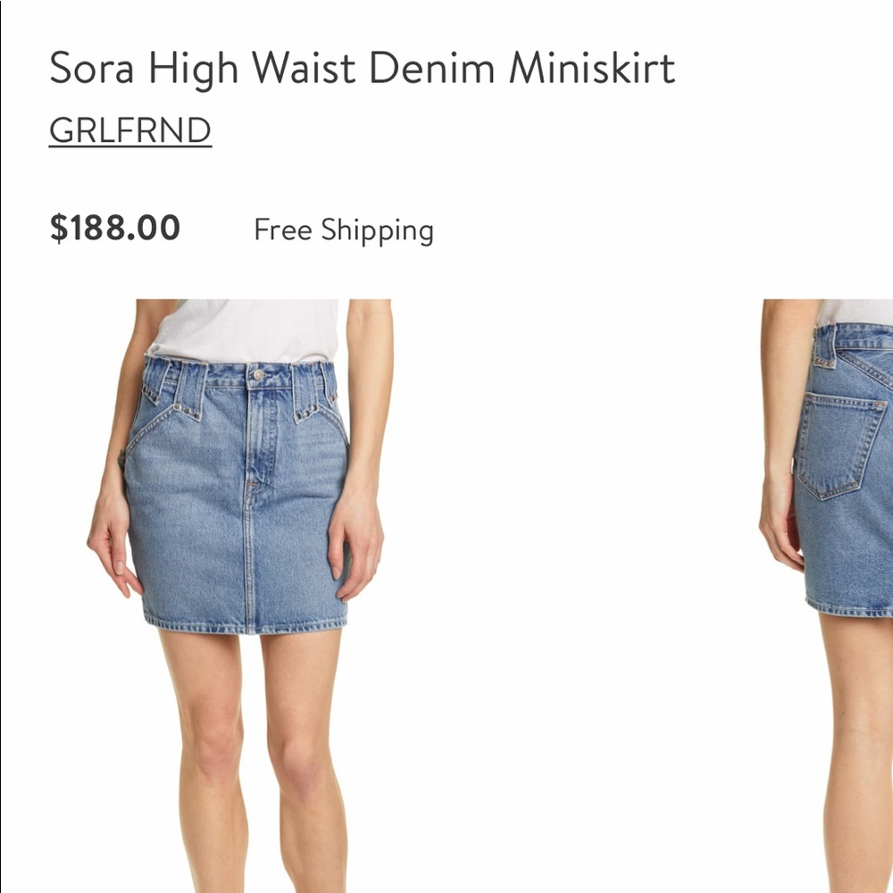 GRLFRND Denim skirt